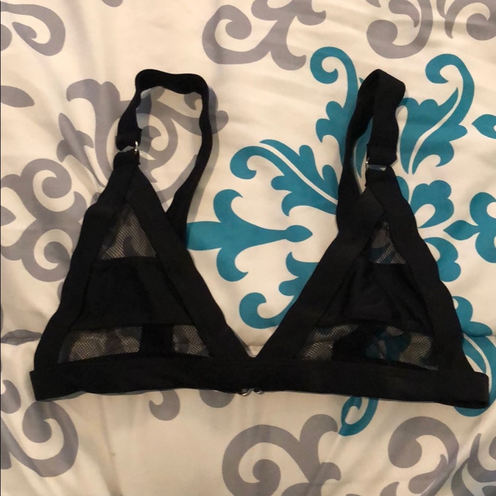 black bikini top